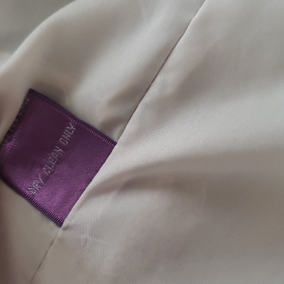 Vintage wool-blend lady jacket gray cropped blazer - Picture 13 of 15